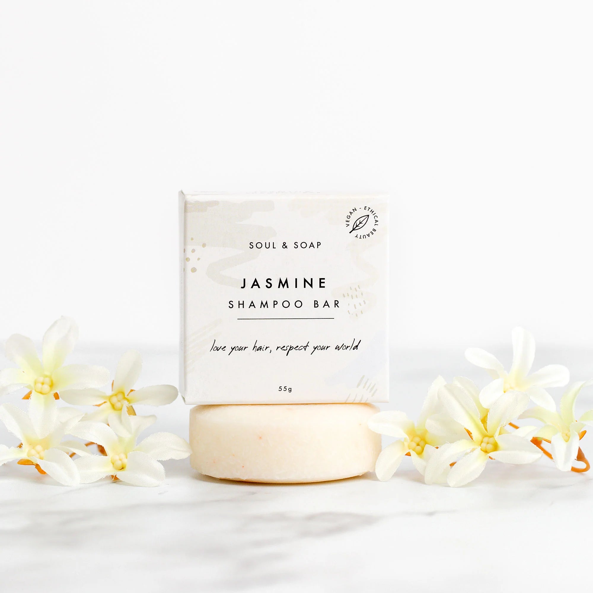 Soul and Soap Jasmine Shampoo Bar Eco Shop