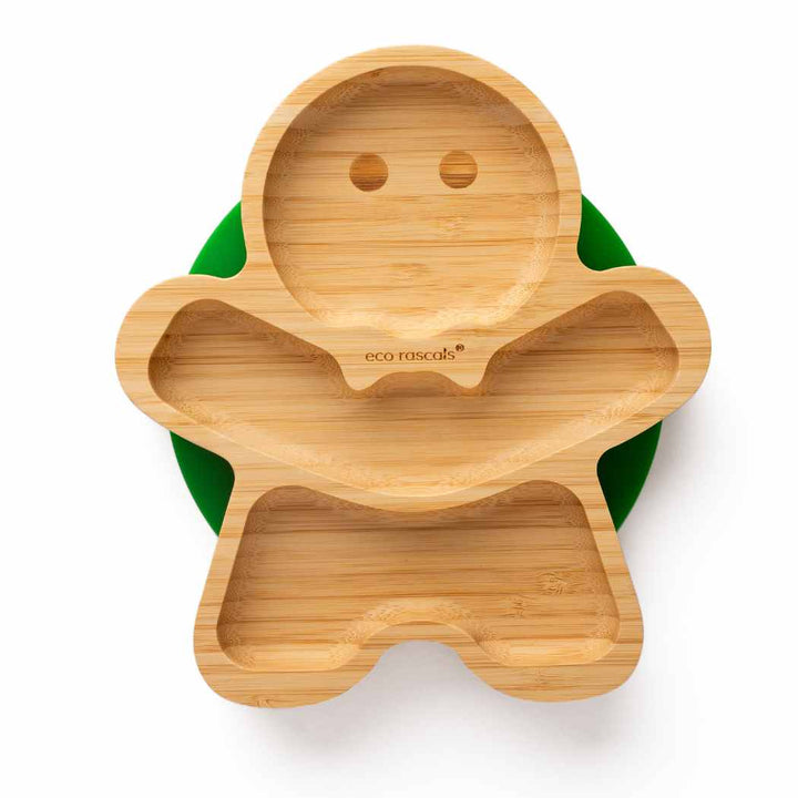 eco rascals - Gingerbread Man Bamboo Suction Plate