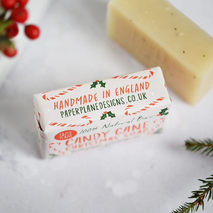 Paper Plane - Candy Cane Christmas Soap
