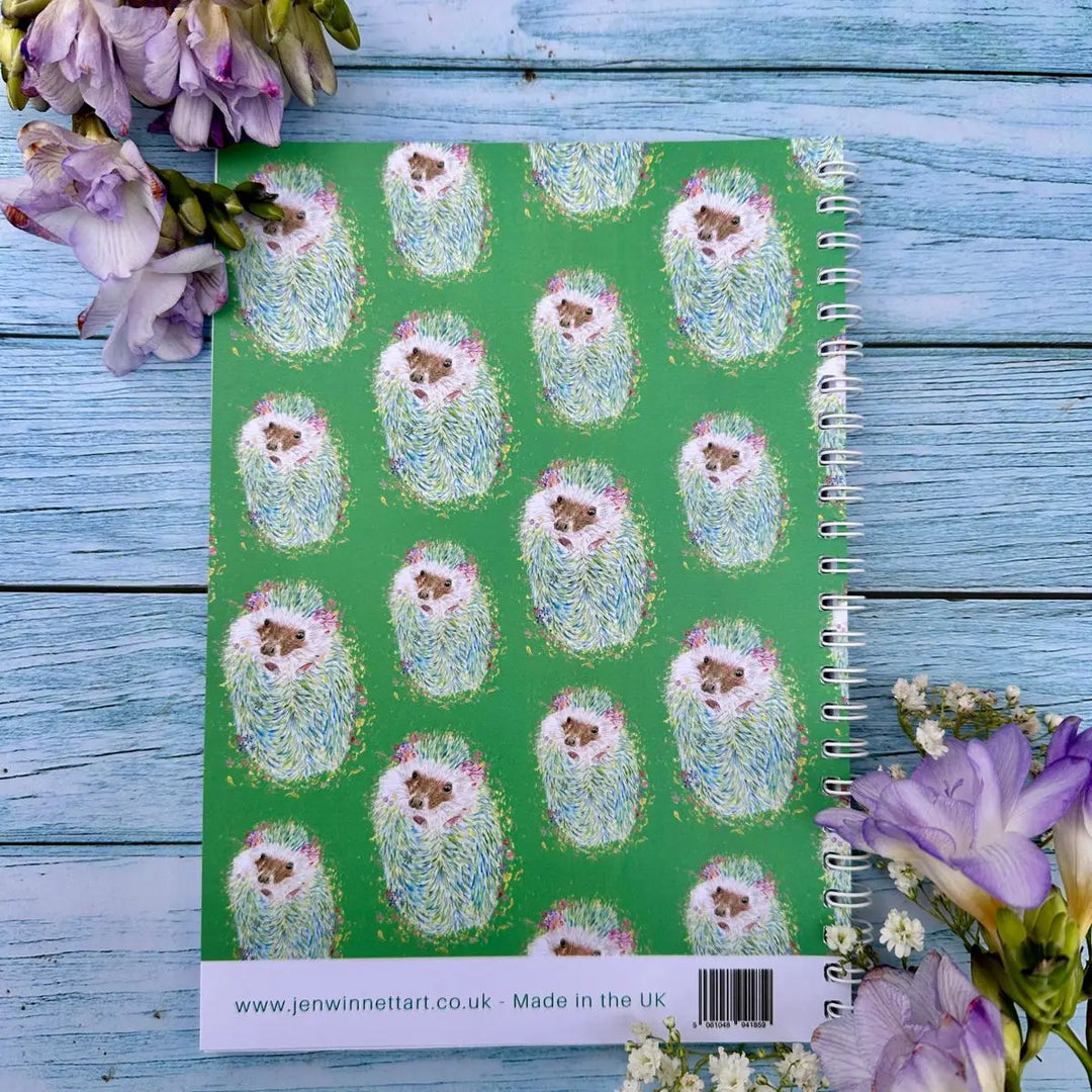 Jenn Winnett Eco Artist - Hedgehog Notebook