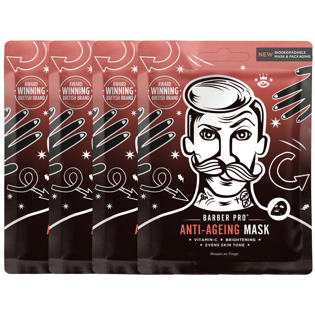 Barber Pro - Anti-Ageing Mask - 100% Biodegradable Mask and Packaging