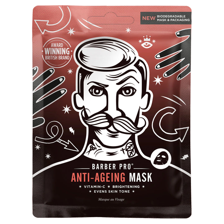 Barber Pro - Anti-Ageing Mask - 100% Biodegradable Mask and Packaging