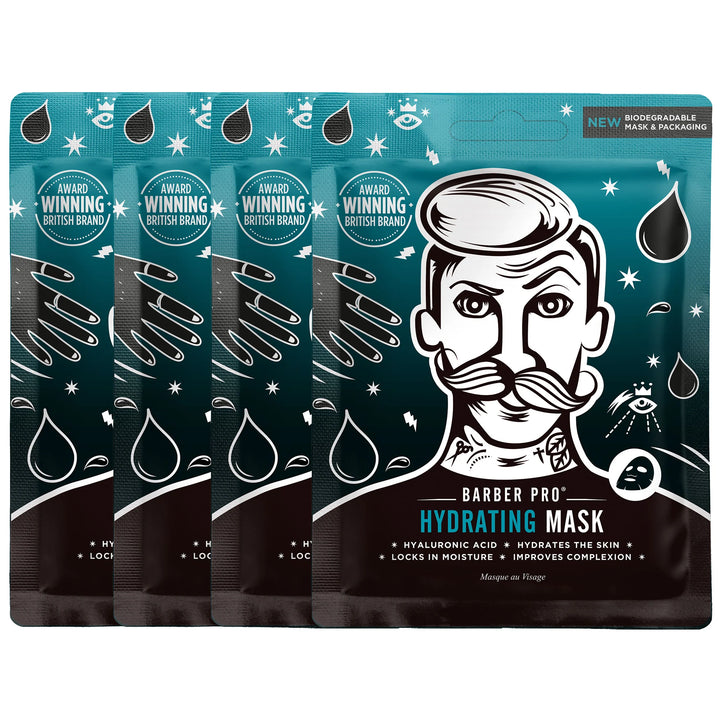 Barber Pro - Hydrating Mask - Biodegradable Mask and Packaging