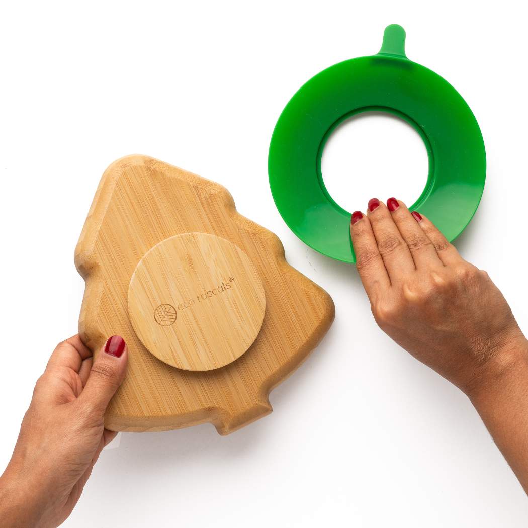 eco rascals - Christmas Tree Bamboo Suction Plate