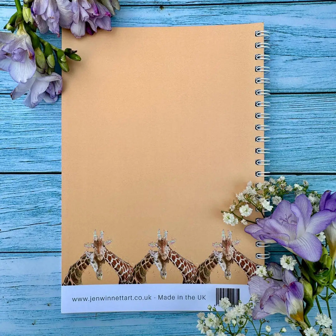 Jenn Winnett Eco Artist - Giraffe Notebook