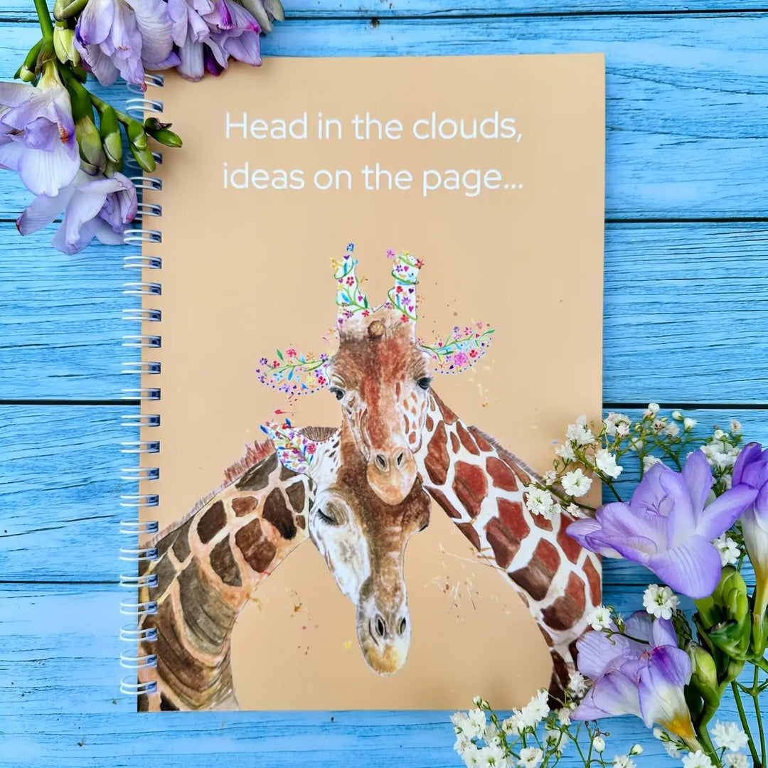 Jenn Winnett Eco Artist - Giraffe Notebook