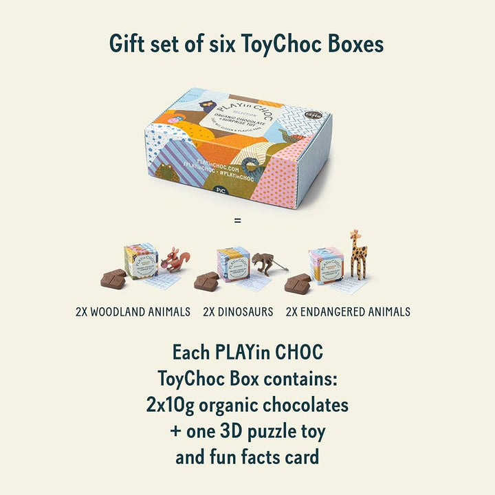 PLAYin CHOC - 6 Box Selection Gift Box