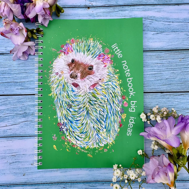 Jenn Winnett Eco Artist - Hedgehog Notebook