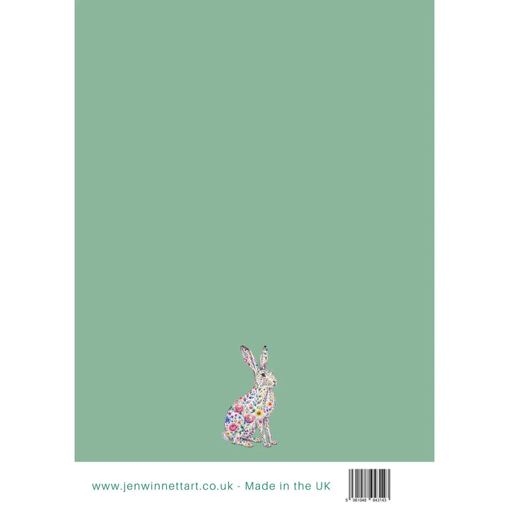 Jenn Winnett Eco Artist - Hare Wild Bloom Notebook