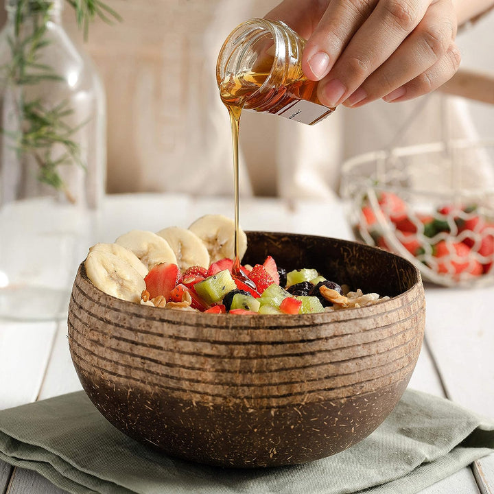 Jungle Culture - Natural Coconut Bowls Set of 2, Cosmos