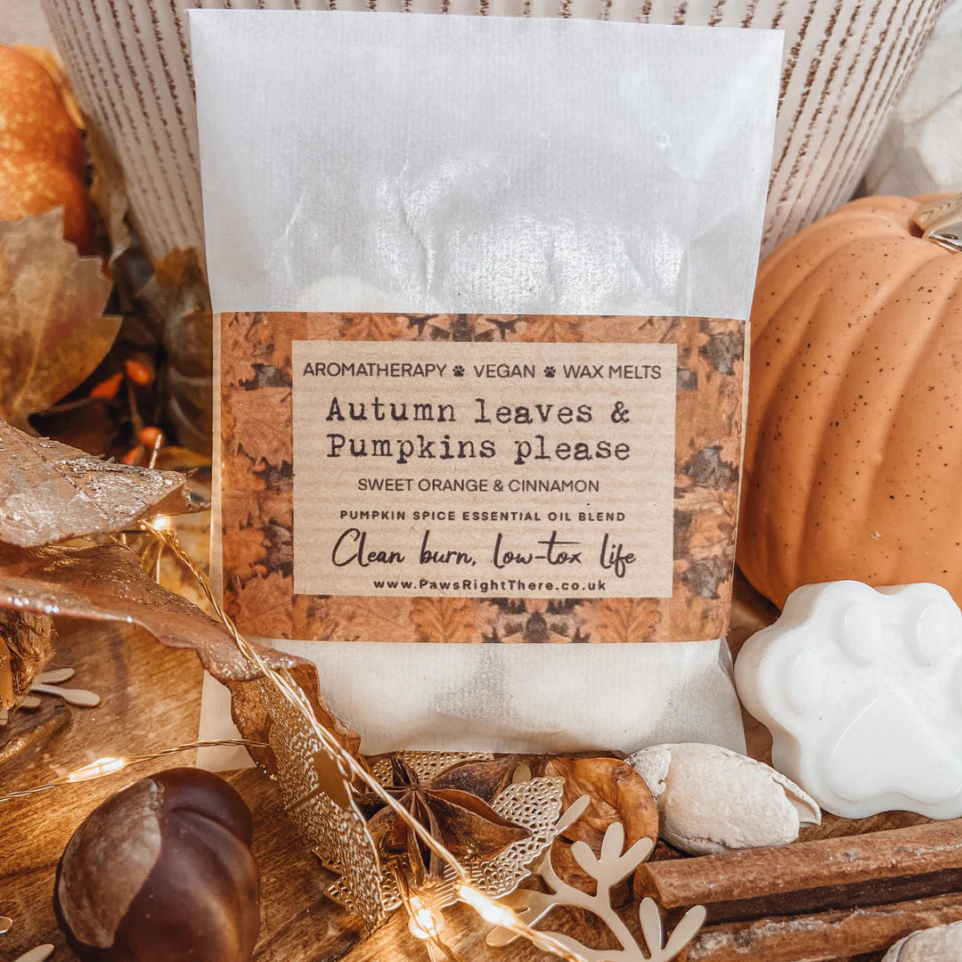 Paws Right There - Autumn Leaves & Pumpkins Please