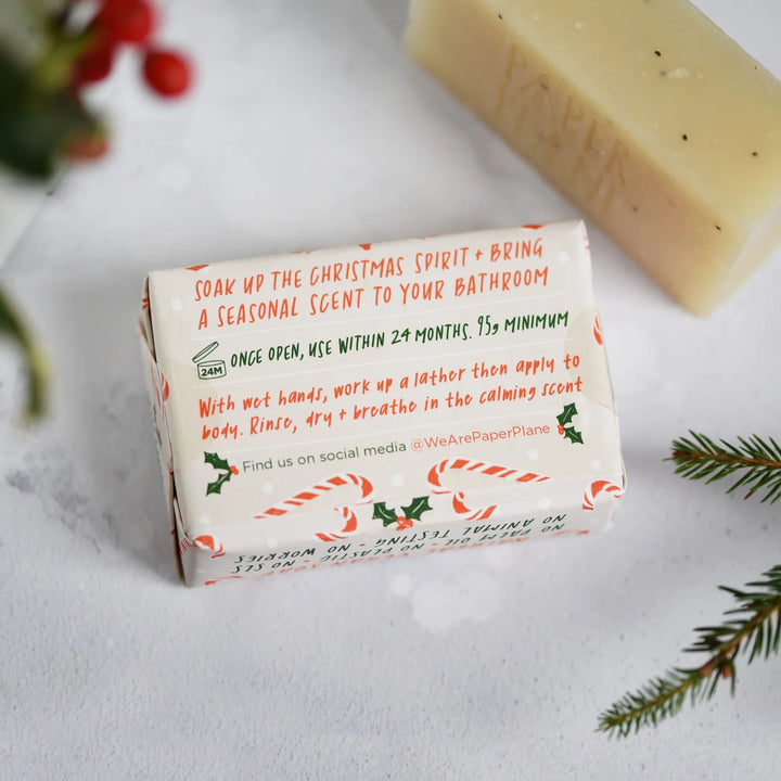 Paper Plane - Candy Cane Christmas Soap