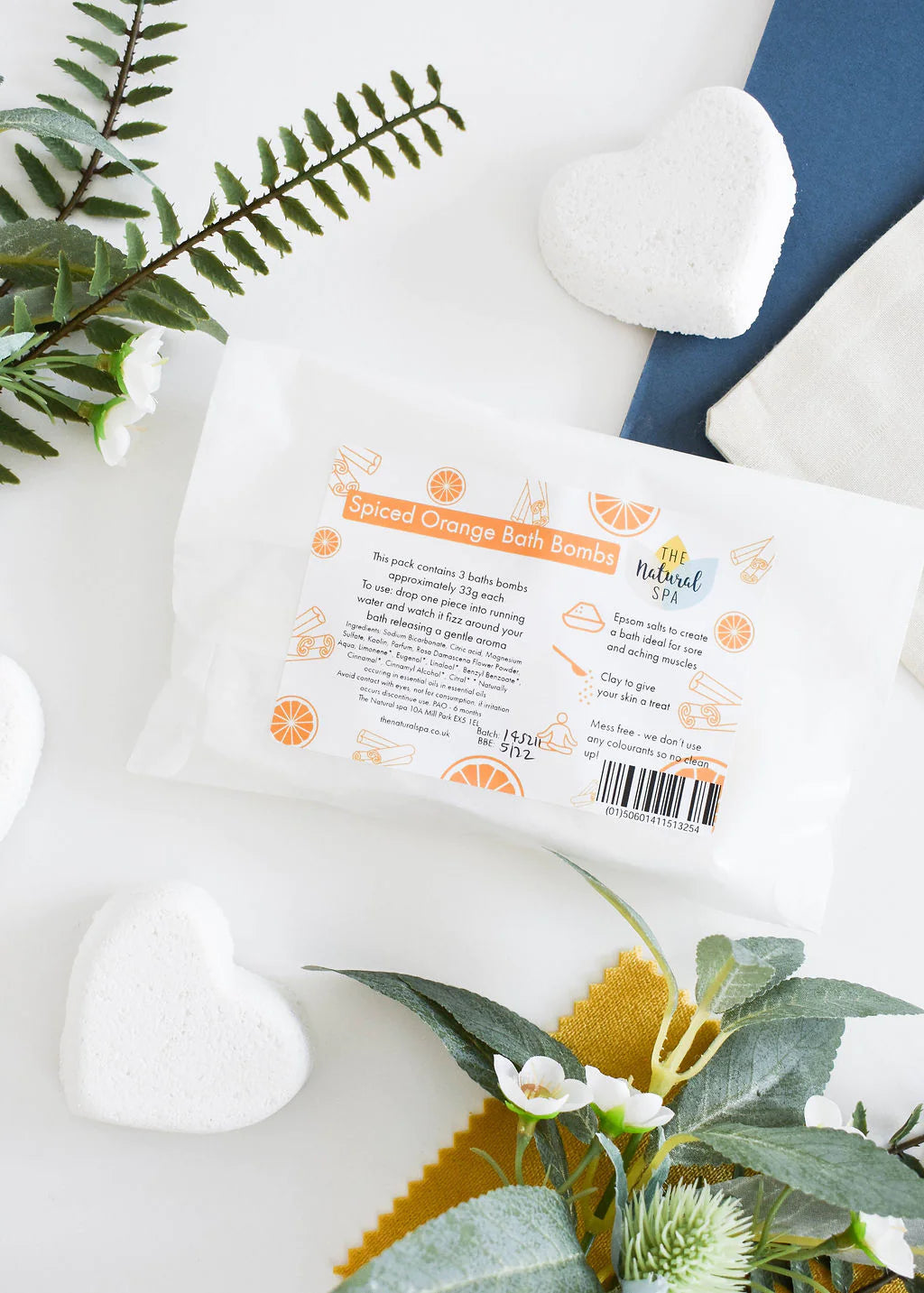 The Natural Spa - Spiced Orange Aromatherapy Bath Bombs