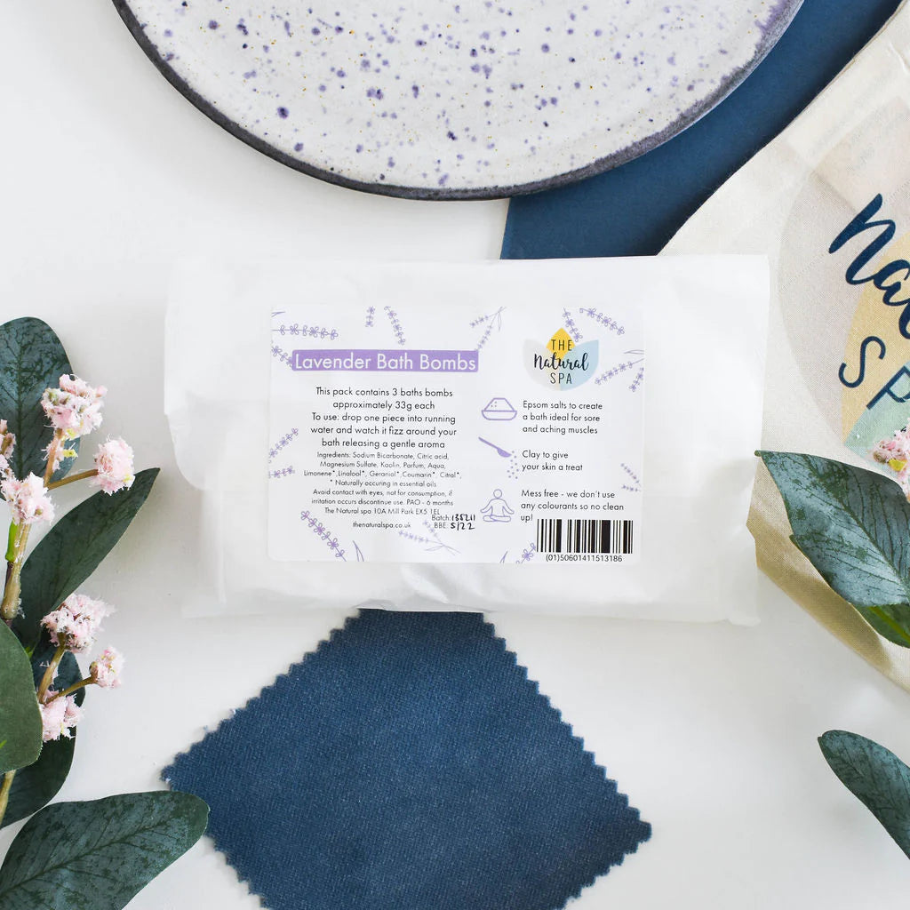 The Natural Spa - Lavender Aromatherapy Bath Bombs