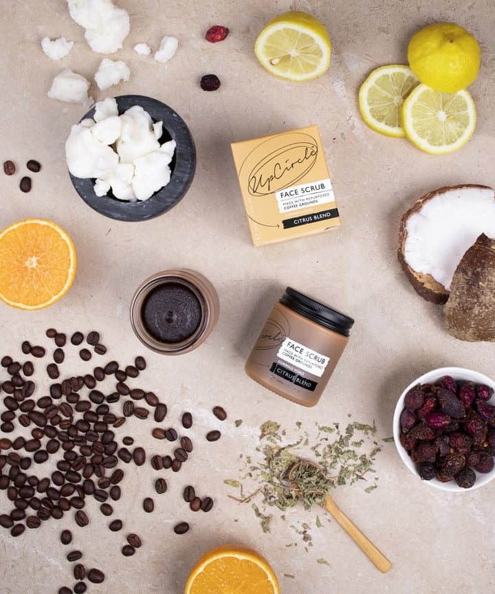 Upcircle - Coffee Face Scrub – Citrus Blend for Dry Skin