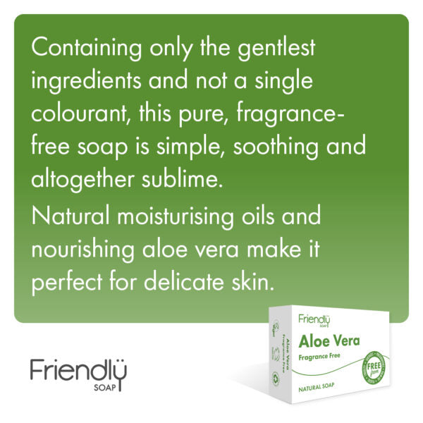 Friendly Soap - Aloe Vera Fragrance Free Soap Bar