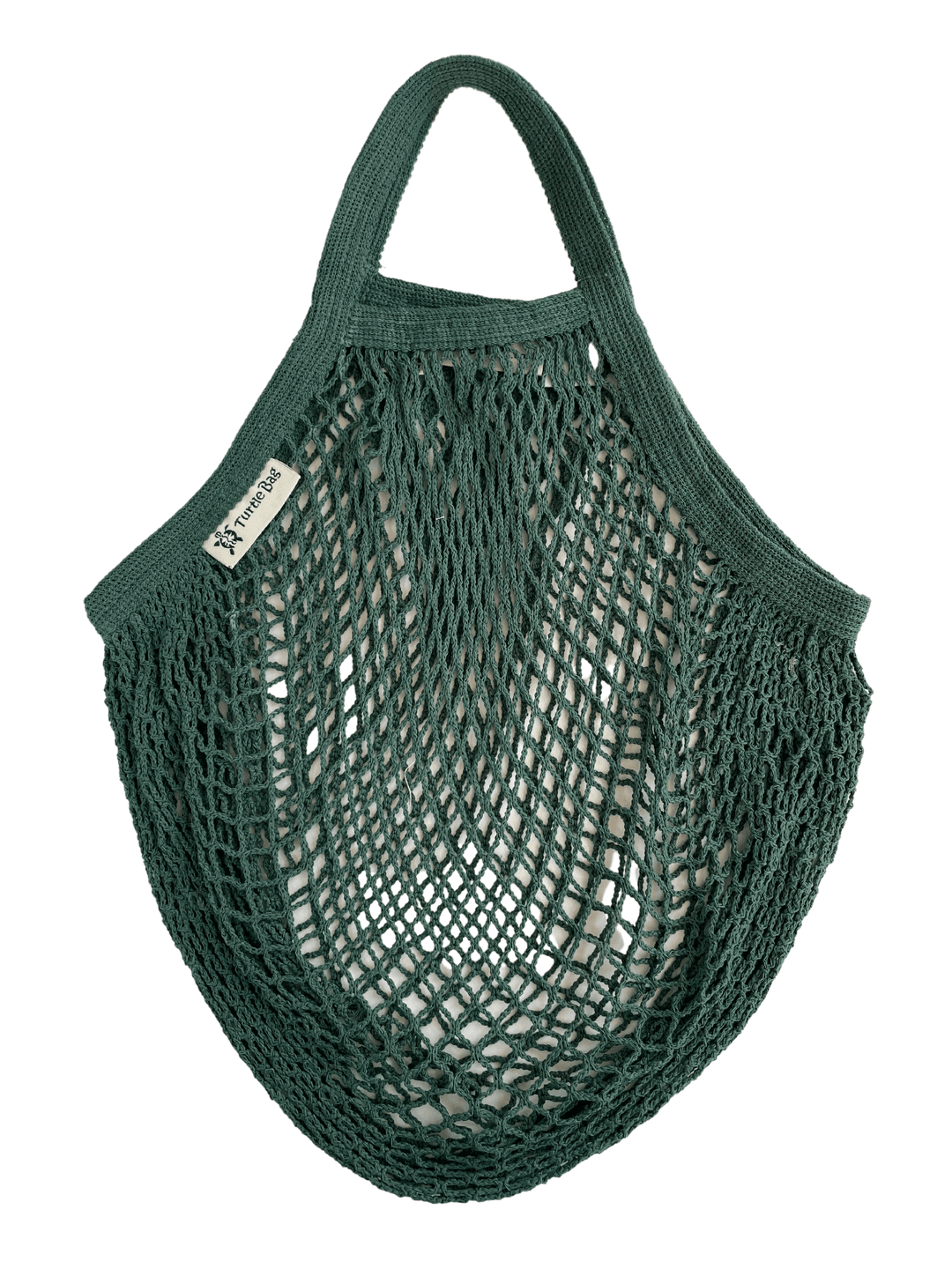 Turtle Bags - Organic Short Handled String Bag, Bottle Green