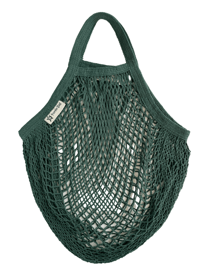 Turtle Bags - Organic Short Handled String Bag, Bottle Green