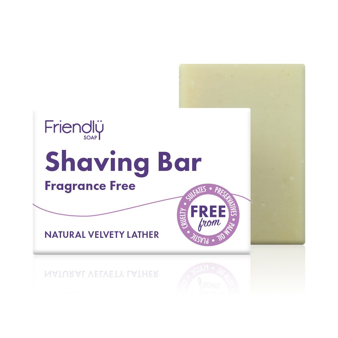 Friendly Soap - Shaving Soap Bar, Fragrance Free