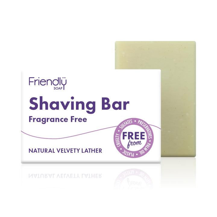 Friendly Soap - Shaving Soap Bar, Fragrance Free