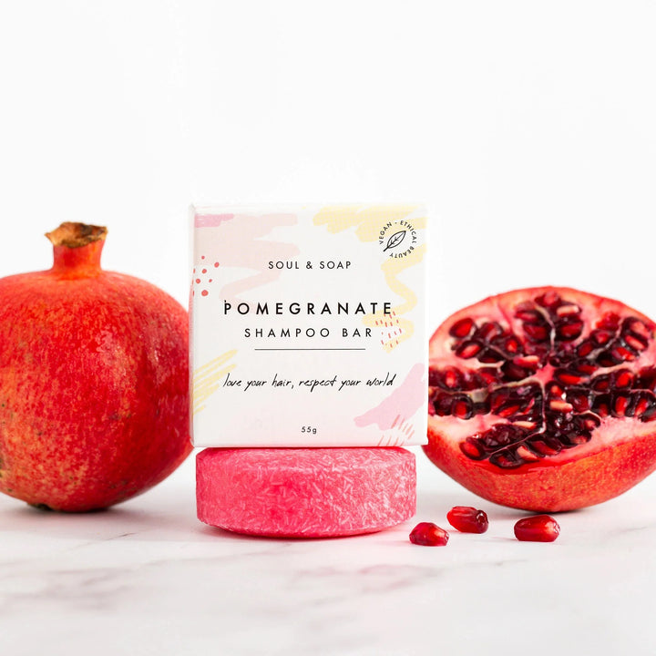 Soul & Soap - Pomegranate Shampoo Bar