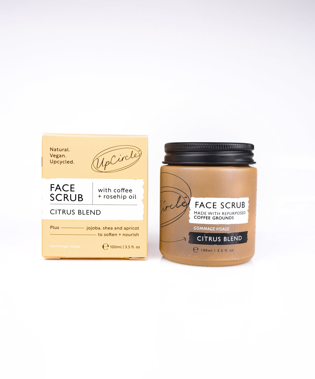 Upcircle - Coffee Face Scrub – Citrus Blend for Dry Skin