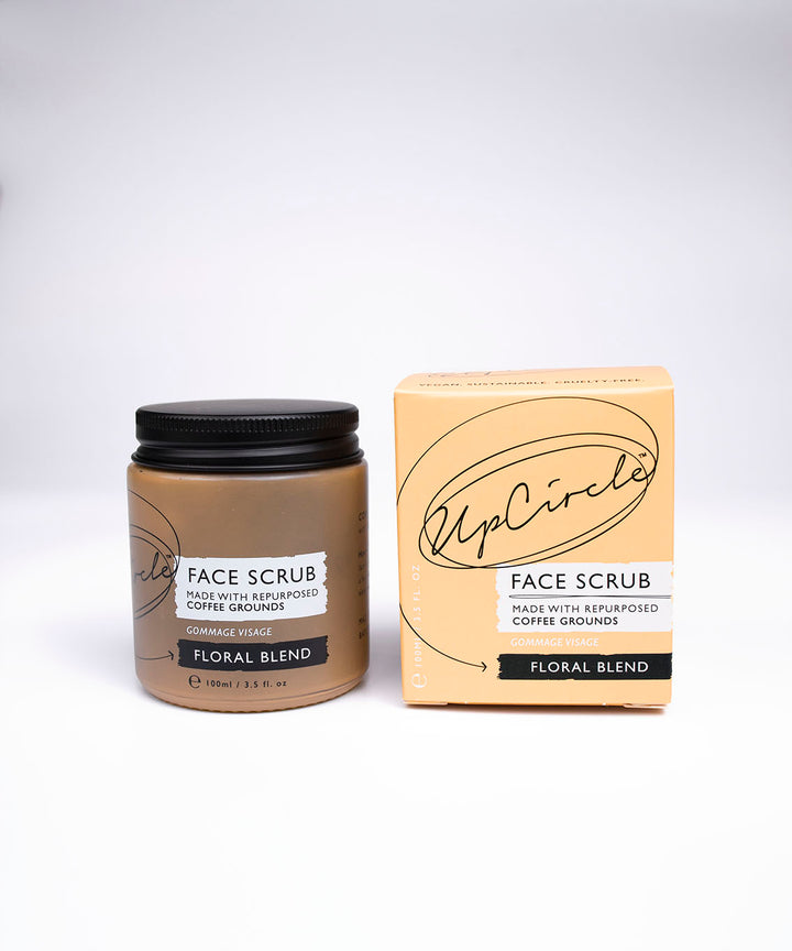 Upcircle - Coffee Face Scrub – Floral Blend for Sensitive Skin