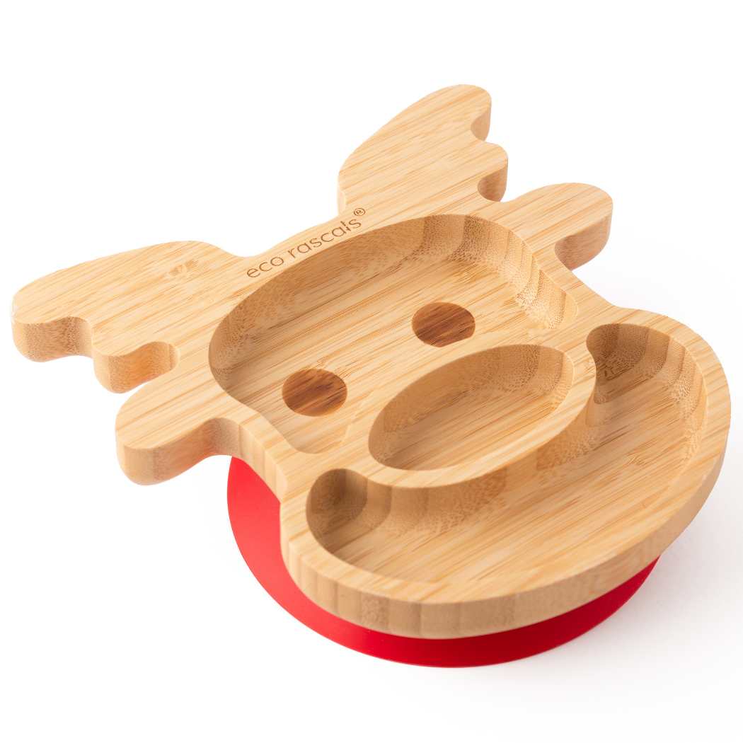 eco rascals - Reindeer Bamboo Suction Plate