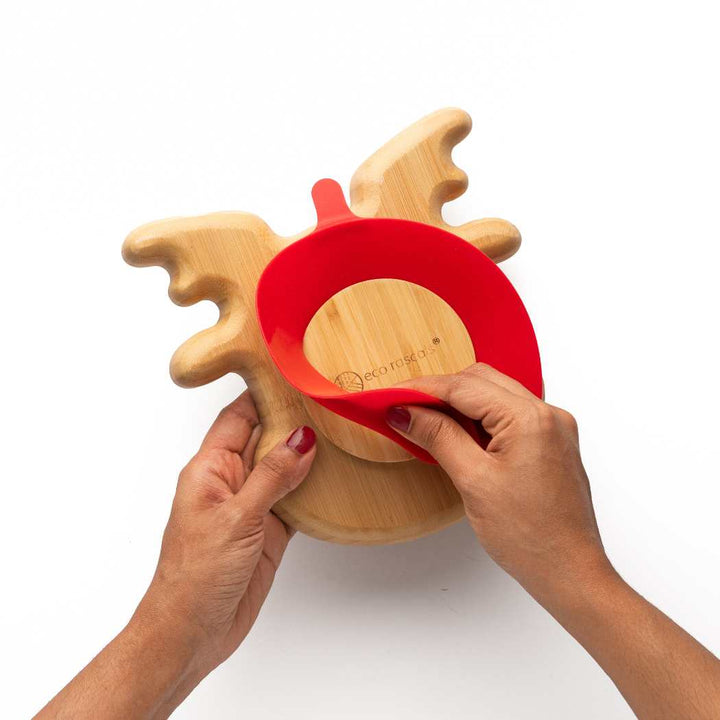 eco rascals - Reindeer Bamboo Suction Plate