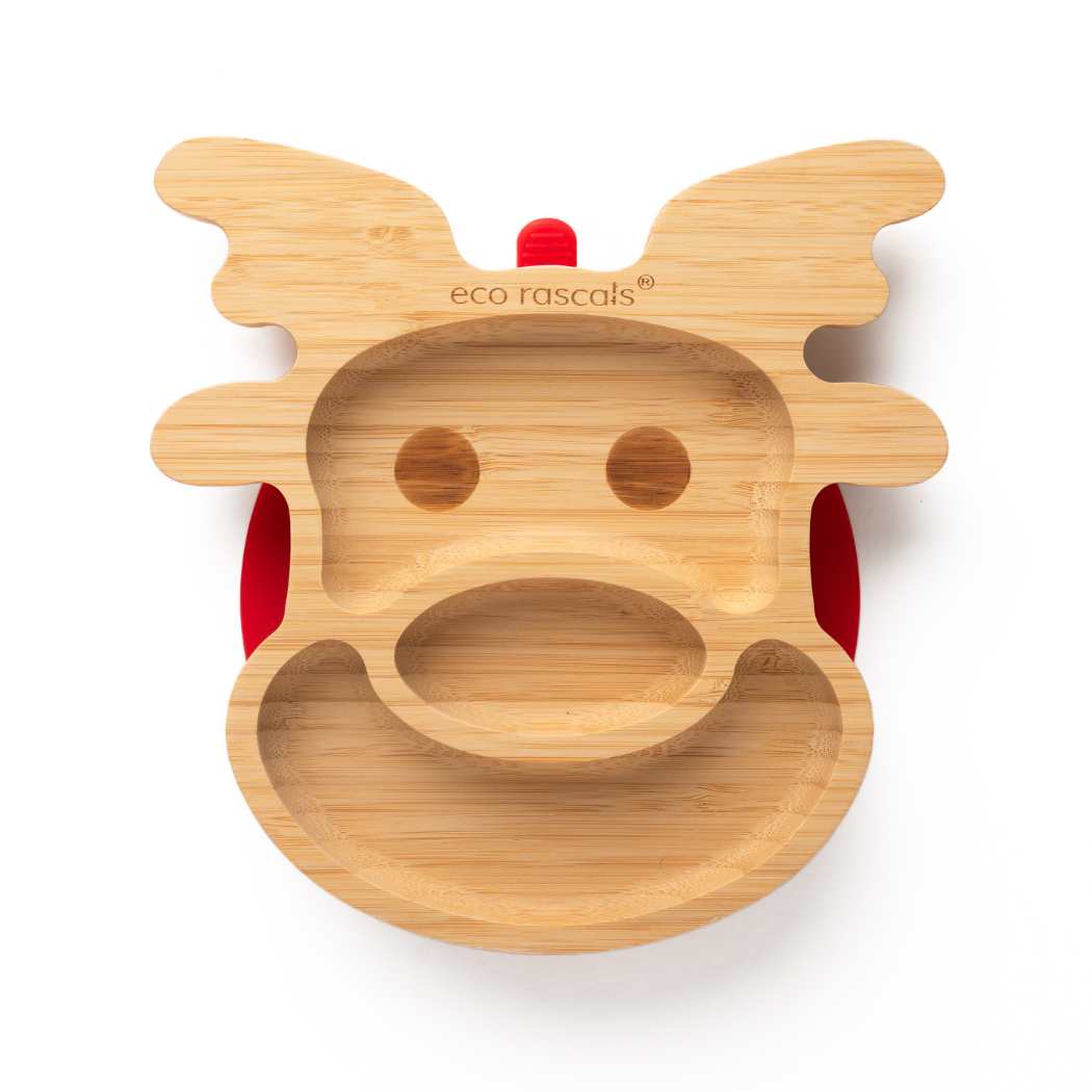 eco rascals - Reindeer Bamboo Suction Plate