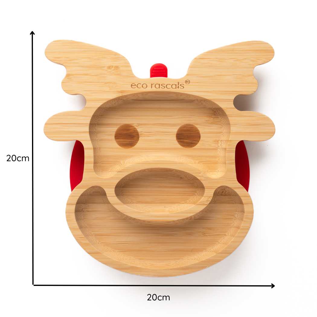 eco rascals - Reindeer Bamboo Suction Plate