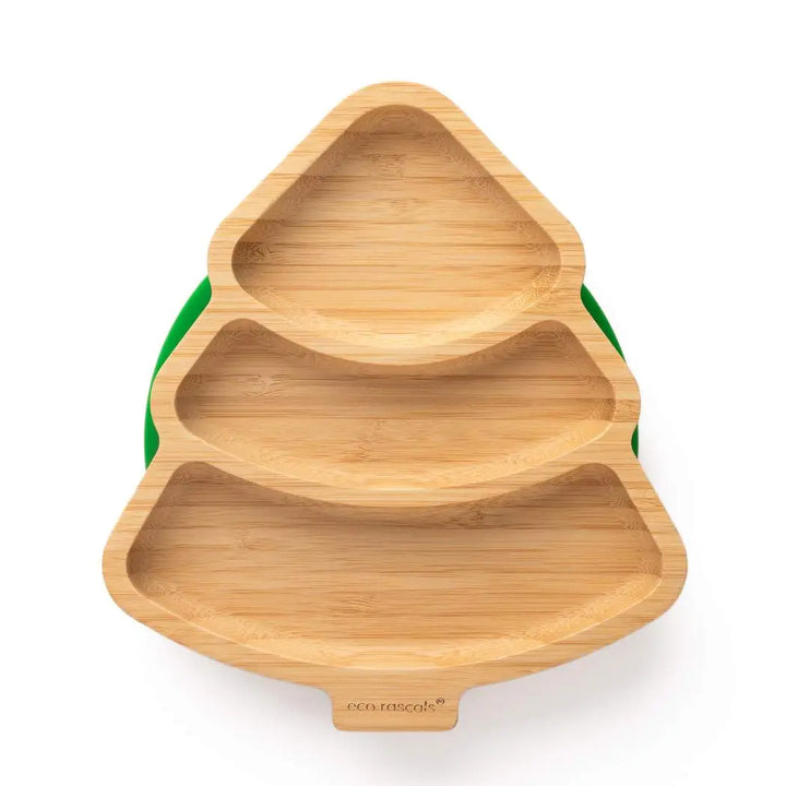 eco rascals - Christmas Tree Bamboo Suction Plate