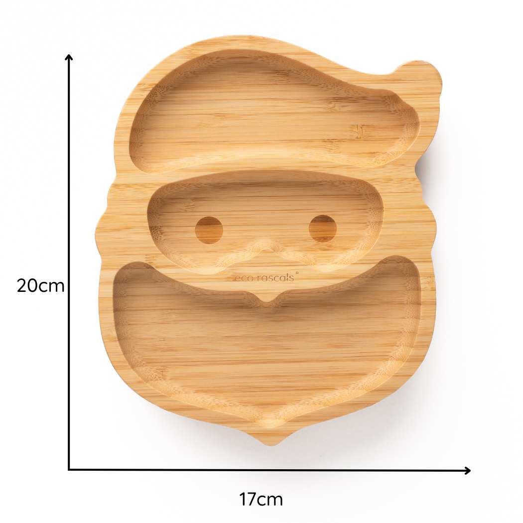 eco rascals - Santa Bamboo Suction Plate