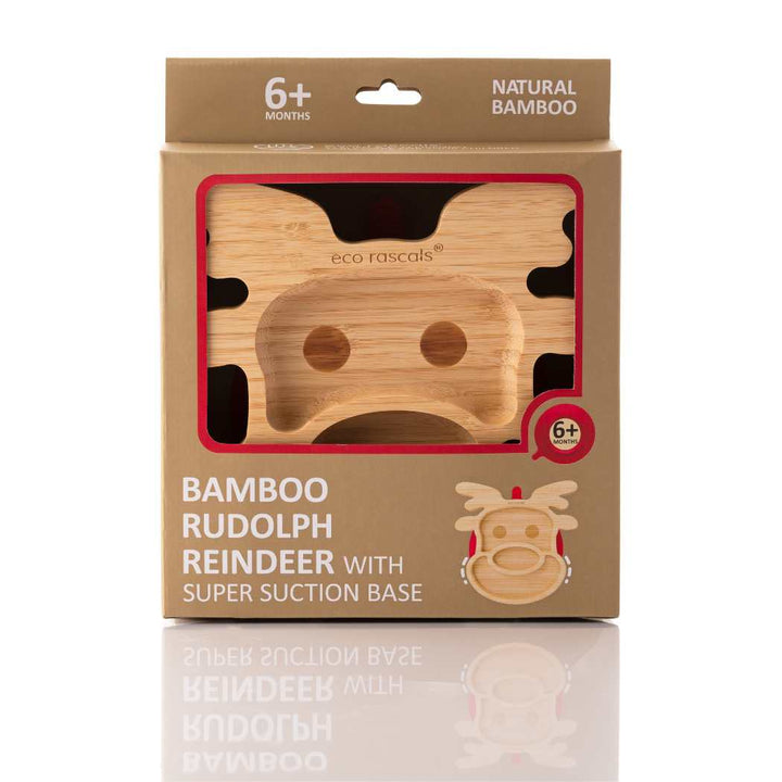 eco rascals - Reindeer Bamboo Suction Plate