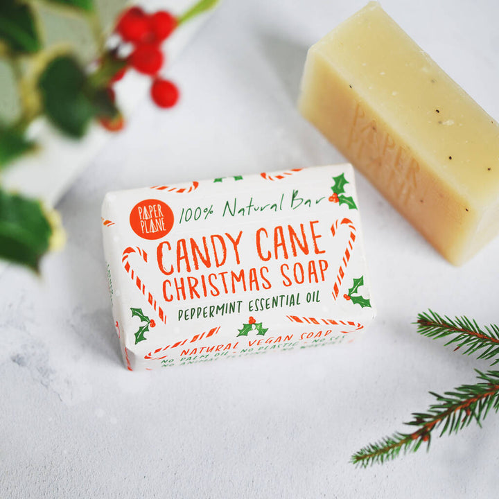Paper Plane - Candy Cane Christmas Soap